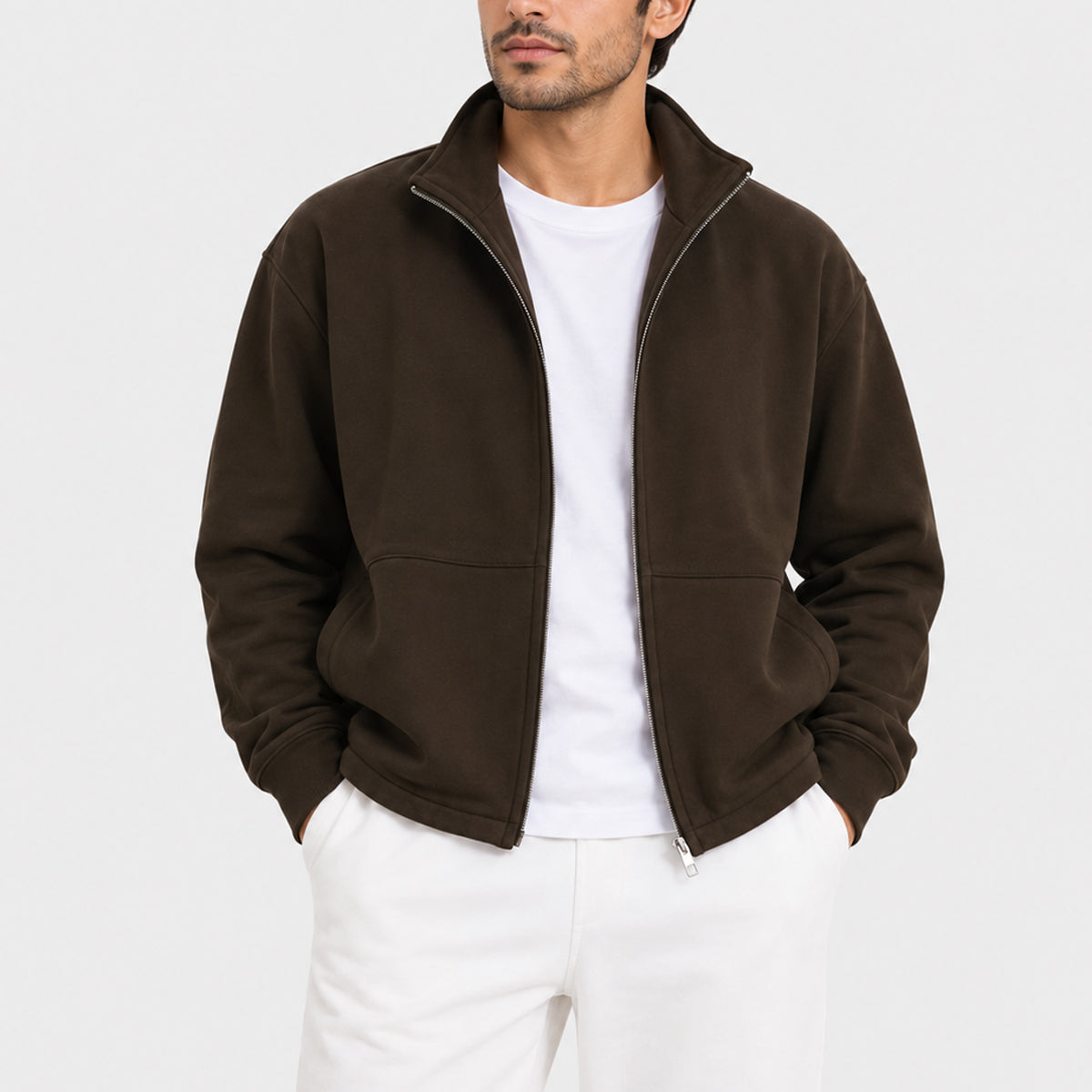 Mock Neck Zipper jacket