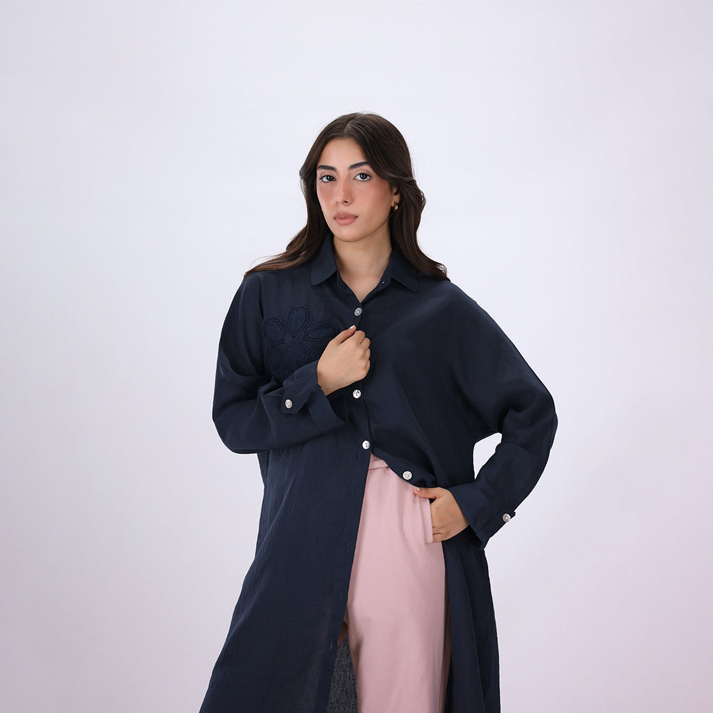 Embellished Textured Shirt