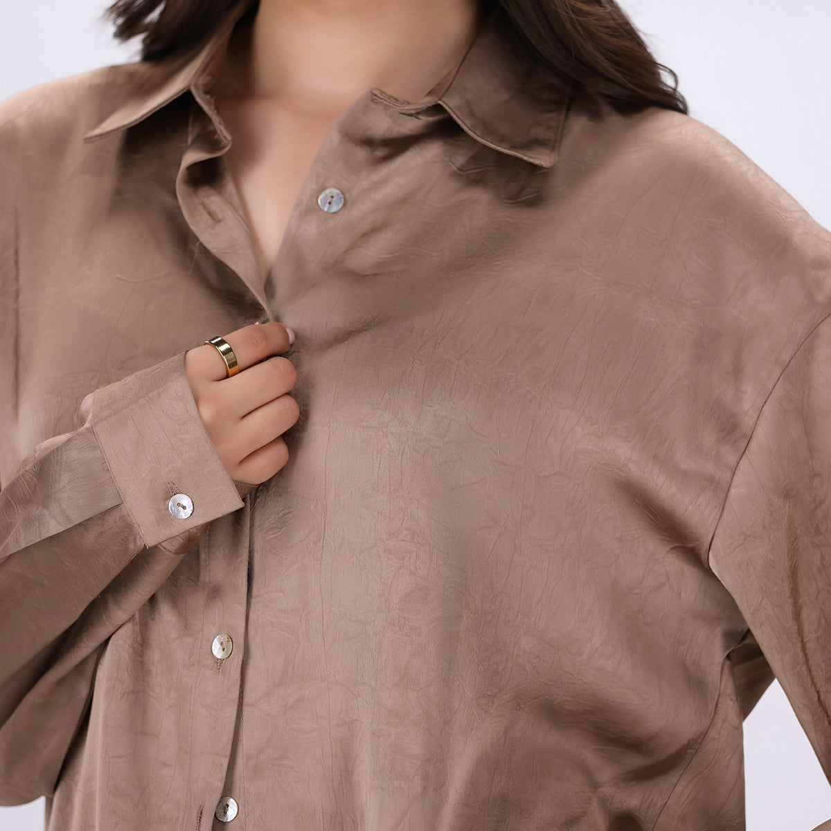 Solid Silk Shirt