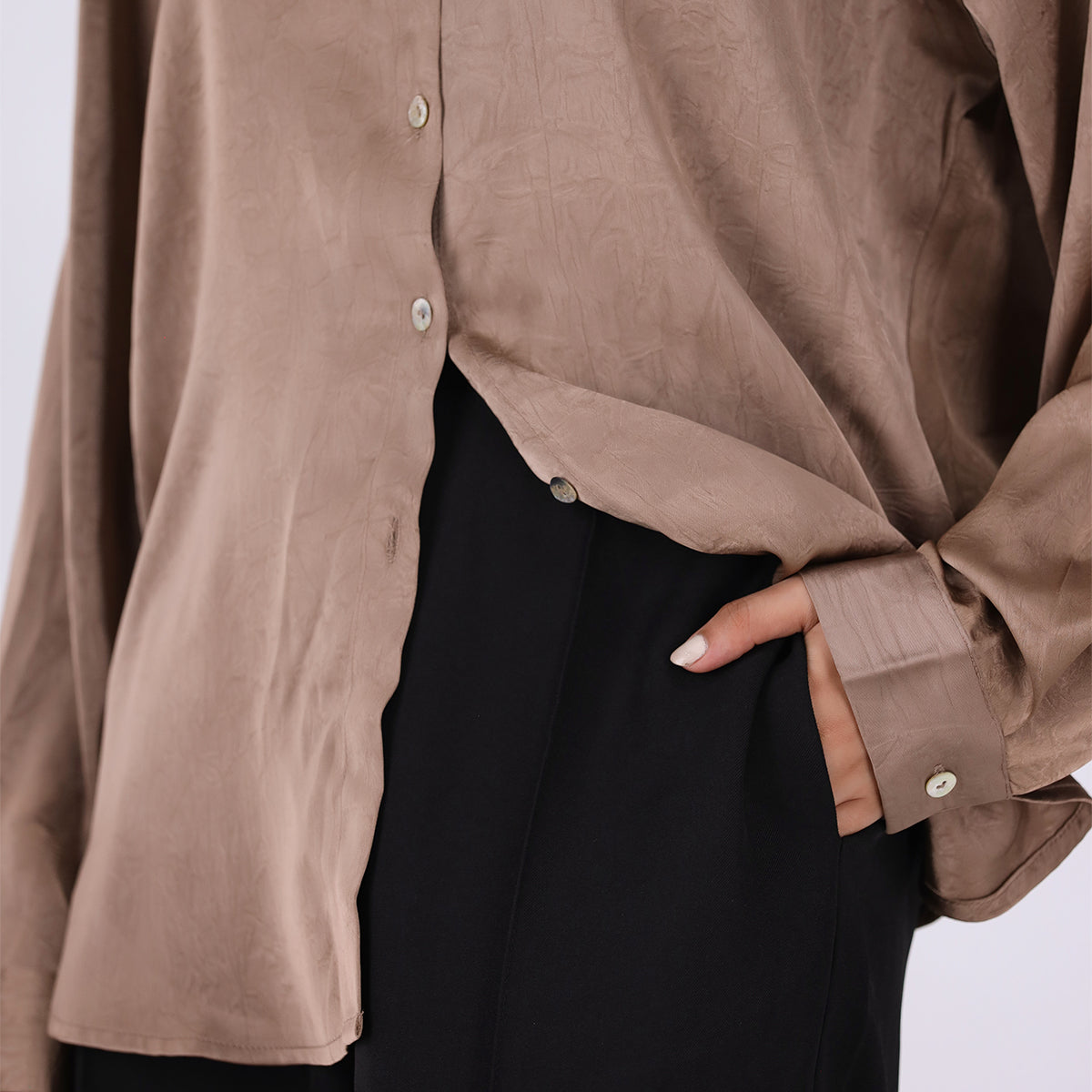 Solid Silk Shirt