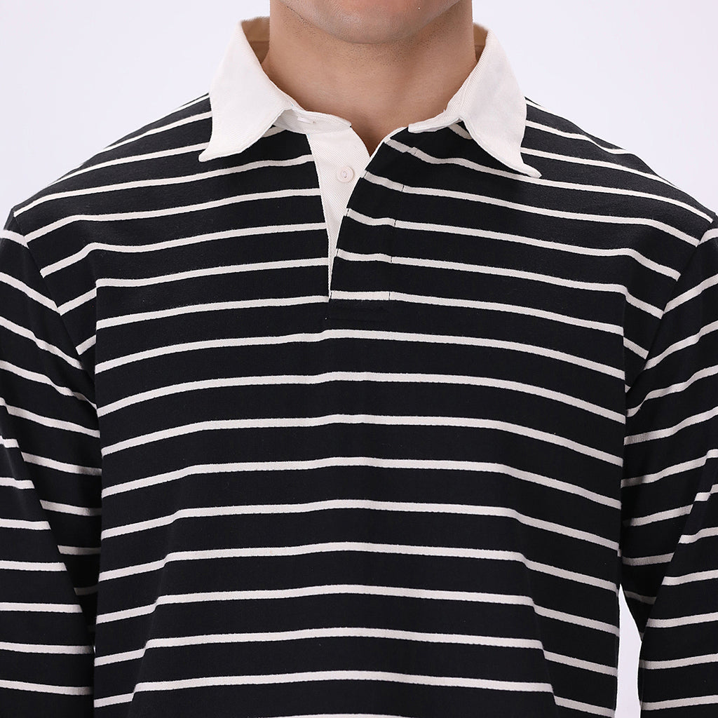 Yarn dyed Rugby Polo