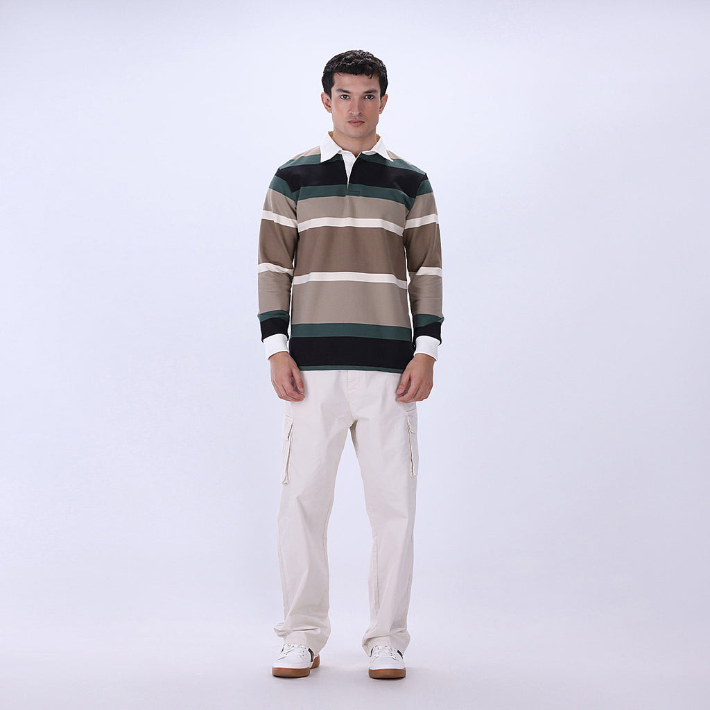 Yarn dyed Rugby Polo