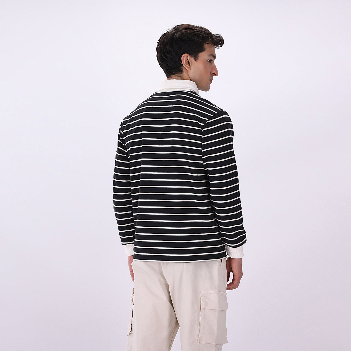 Yarn dyed Rugby Polo