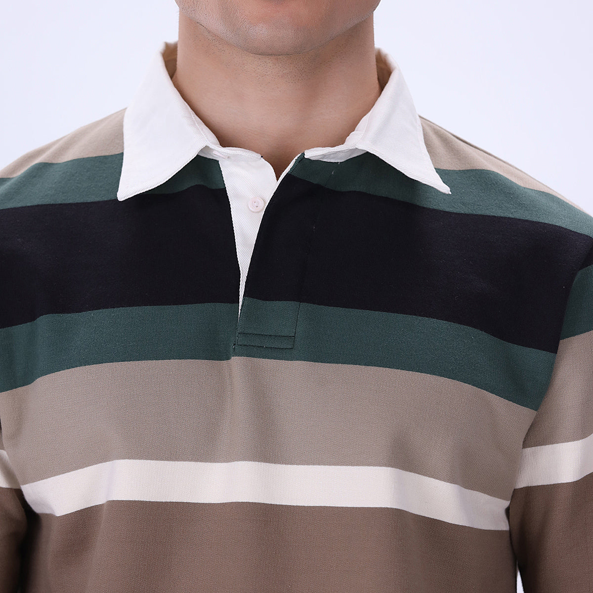Yarn dyed Rugby Polo