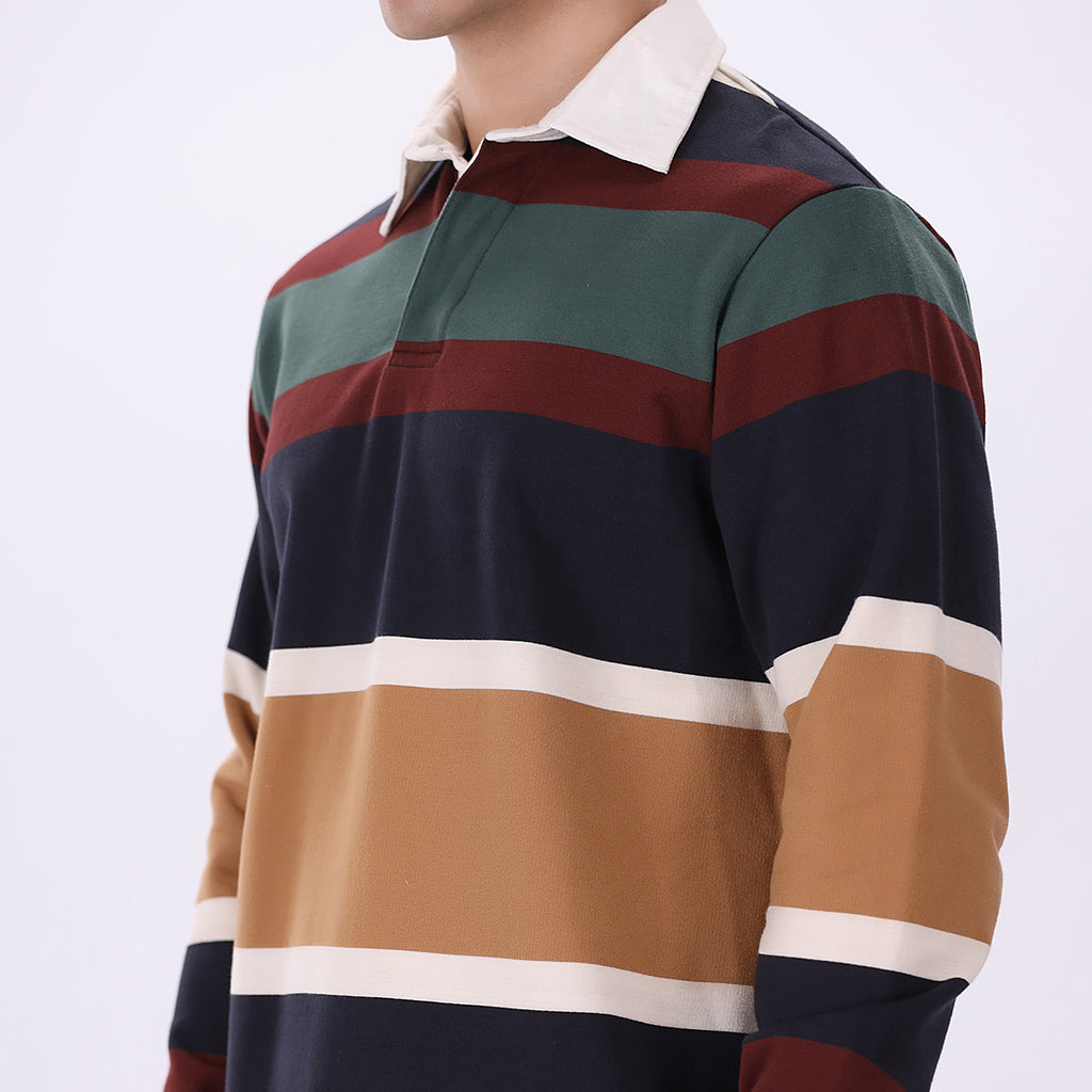 Yarn dyed Rugby Polo