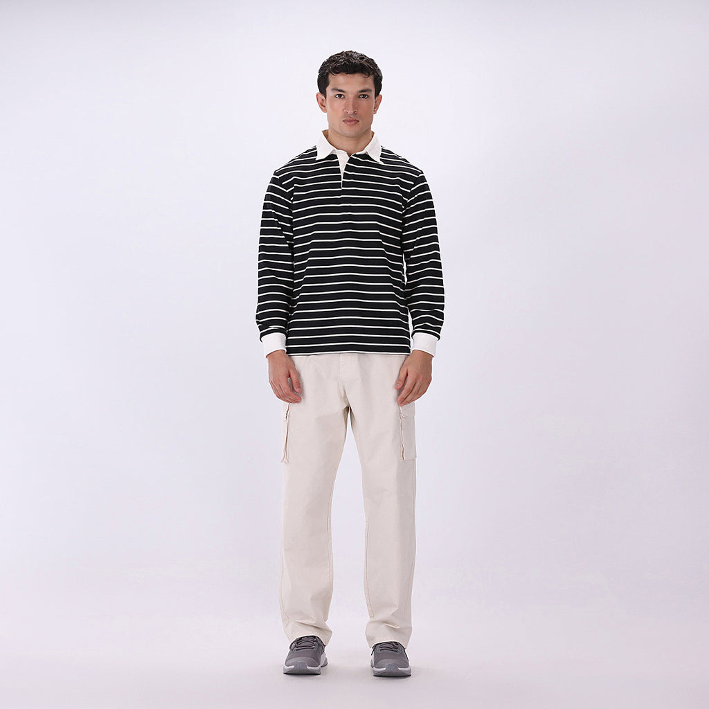 Yarn dyed Rugby Polo