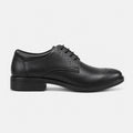 LACE BOSS - Men’s Black Leather Lace-Up
