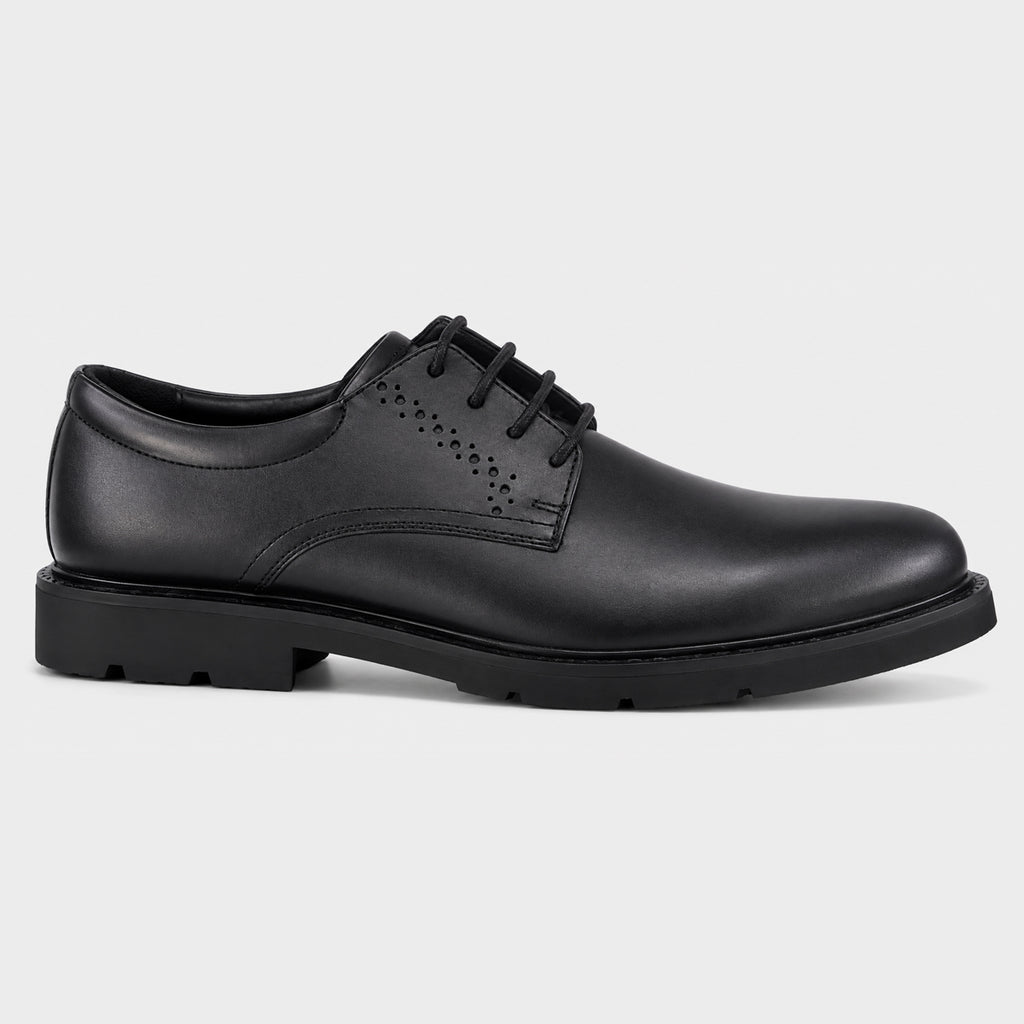 Simon Palantine - Men’s Black Leather Lace-Up