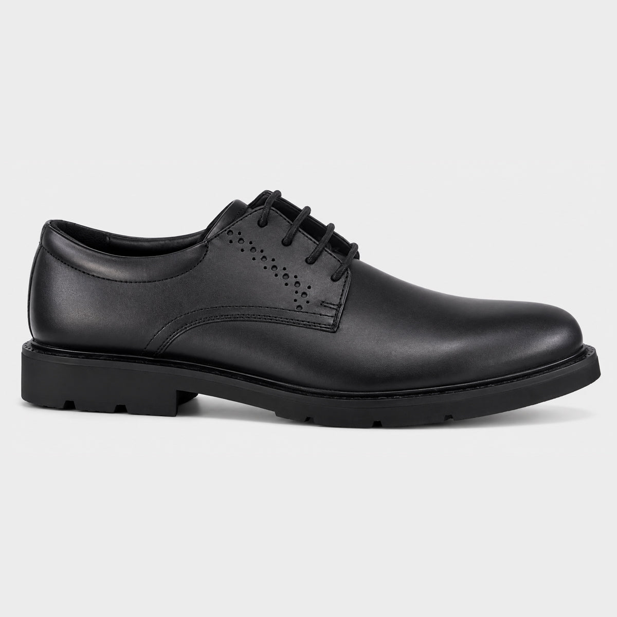 Simon Palantine - Men’s Black Leather Lace-Up