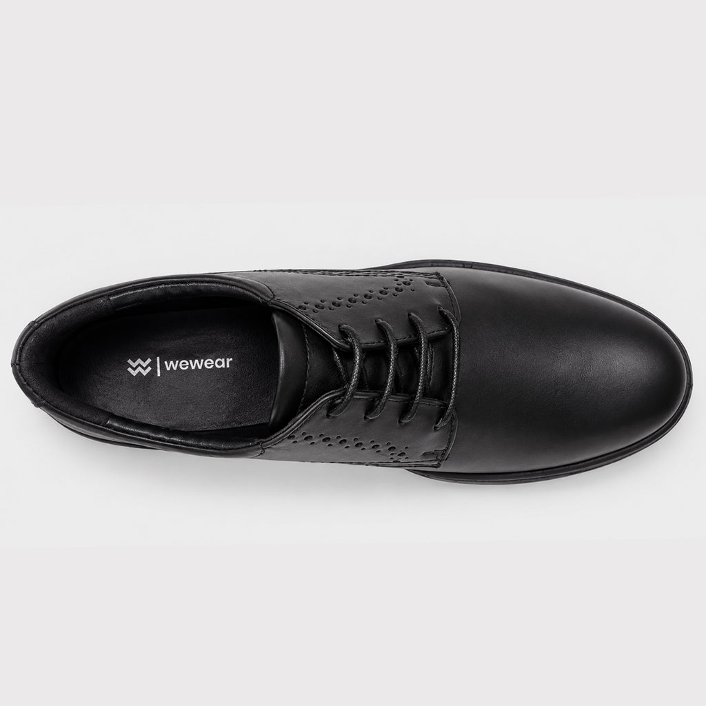 Simon Palantine - Men’s Black Leather Lace-Up
