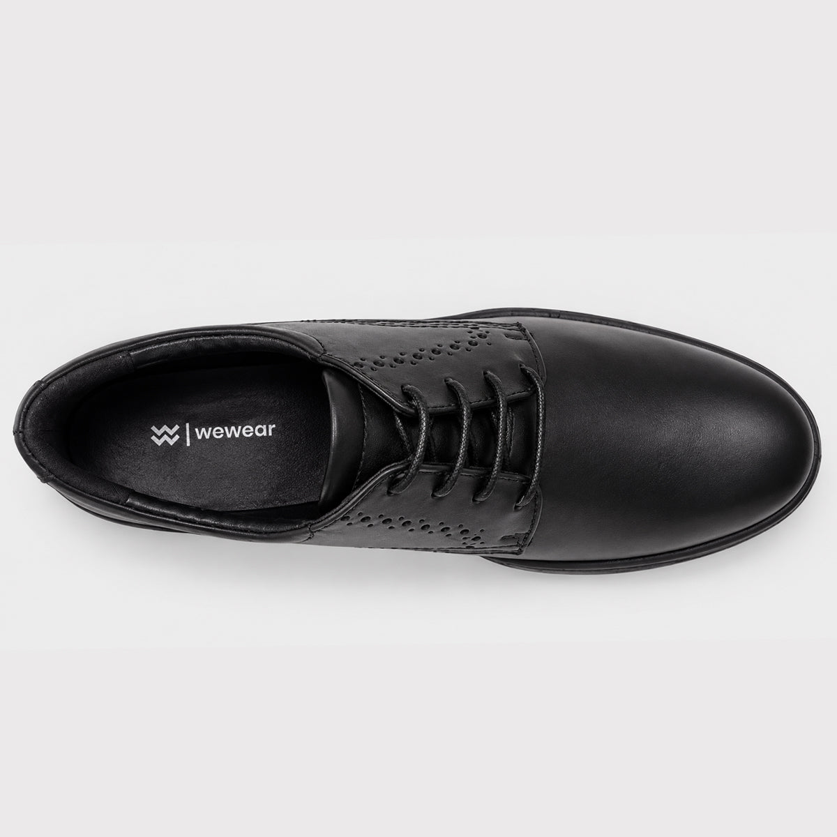 Simon Palantine - Men’s Black Leather Lace-Up