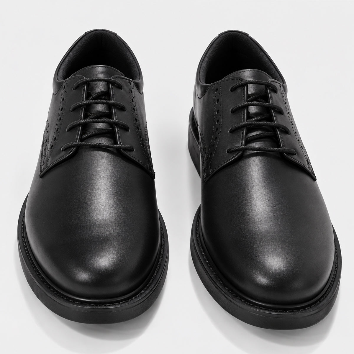 Simon Palantine - Men’s Black Leather Lace-Up