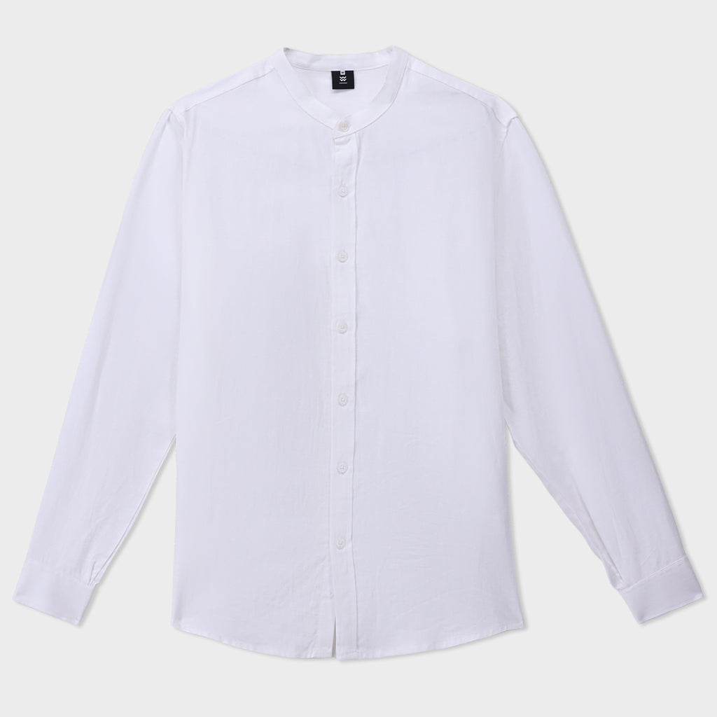 Cottonello Ban Collar Shirt