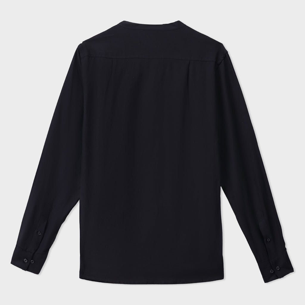 Cottonello Ban Collar Shirt