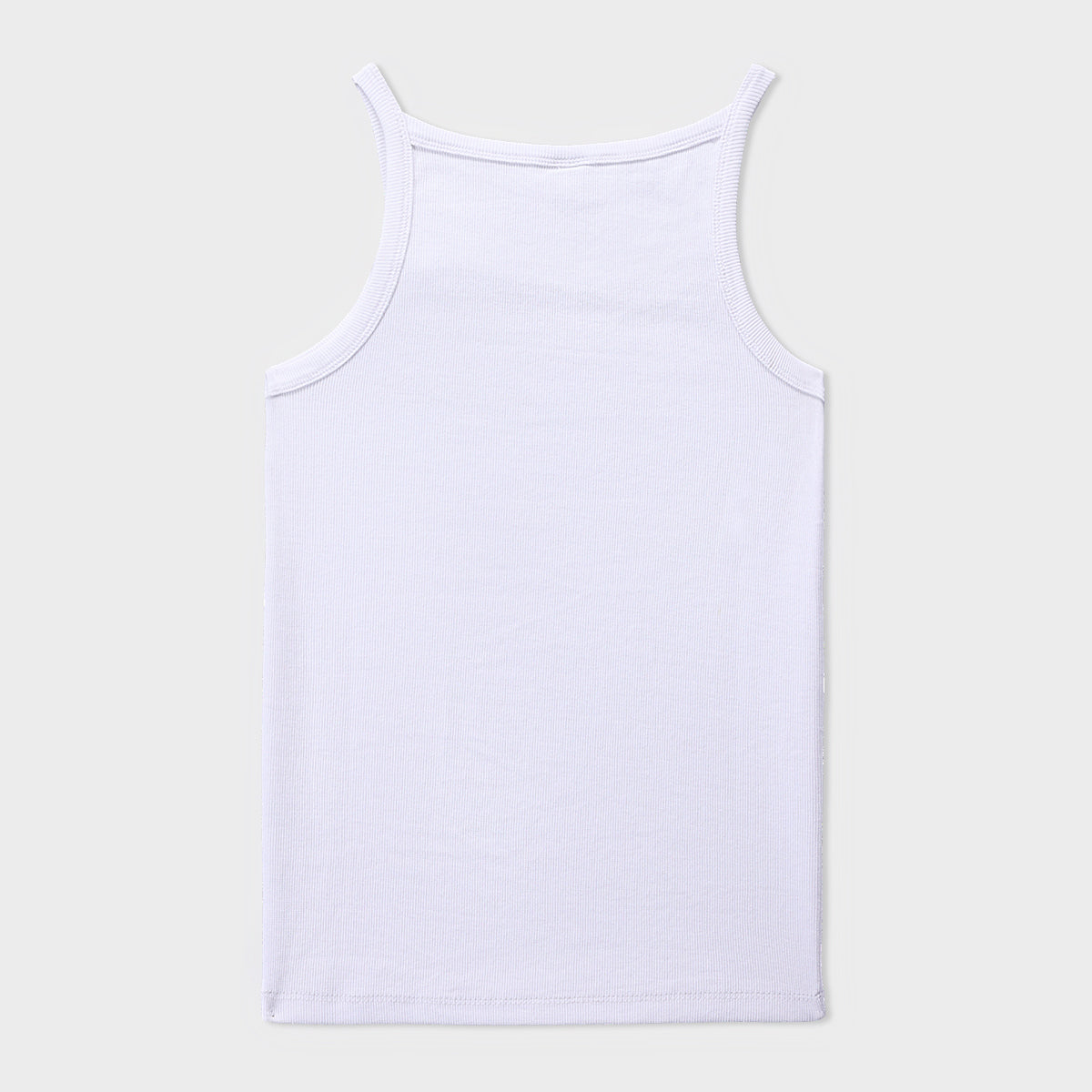 White Rib Regular Camisole Top