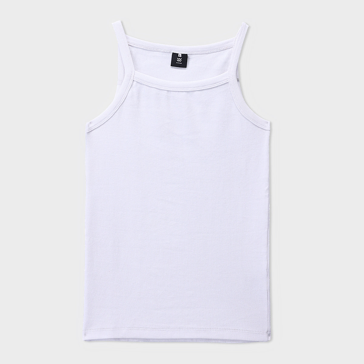 White Rib Regular Camisole Top
