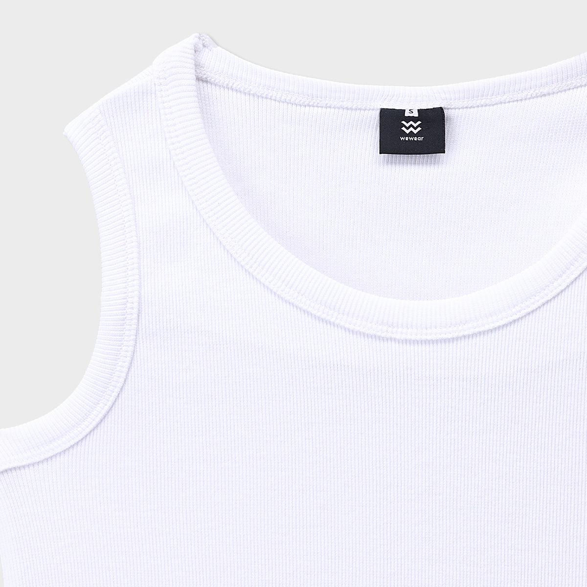 White Regular Tank Top