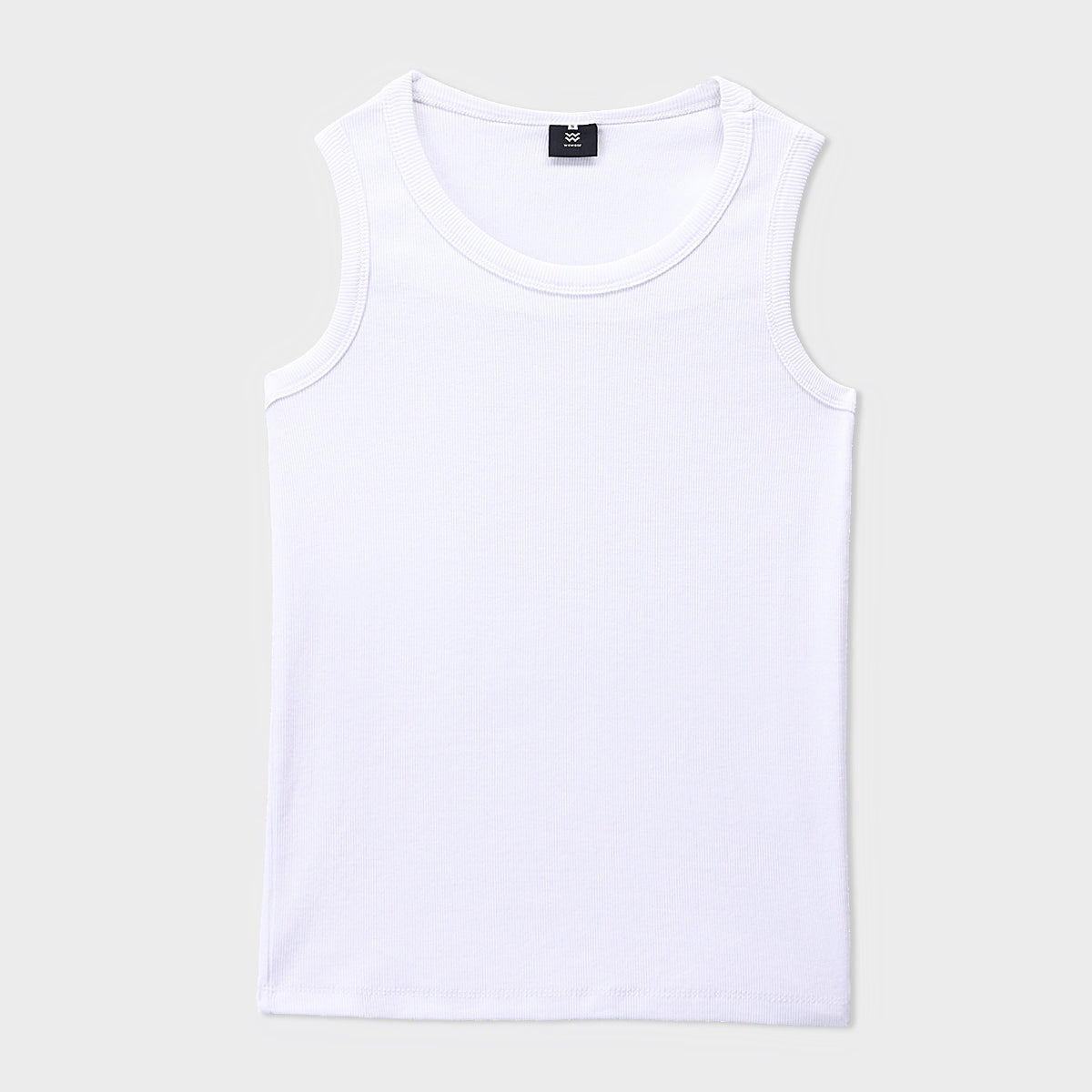 White Regular Tank Top