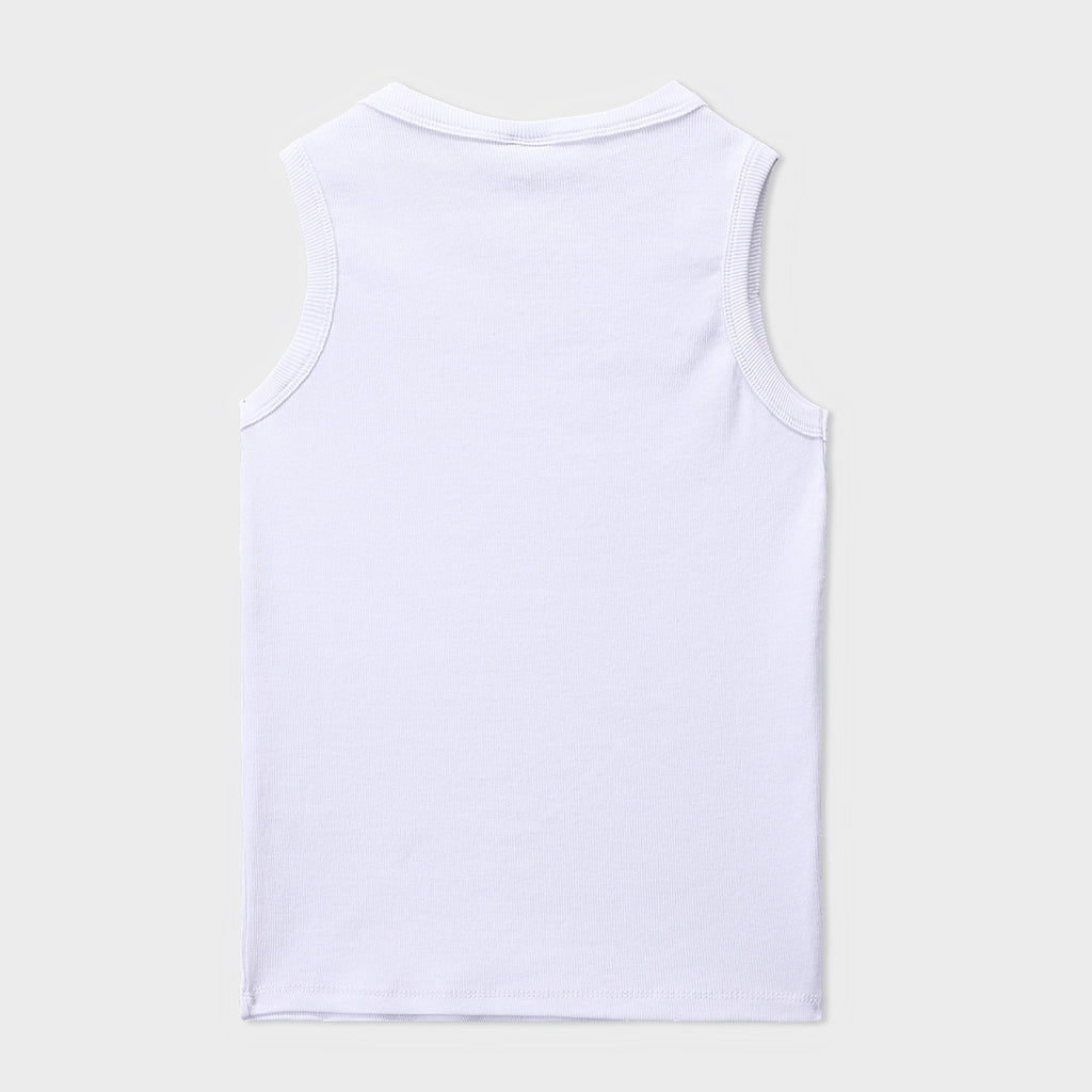 White Regular Tank Top