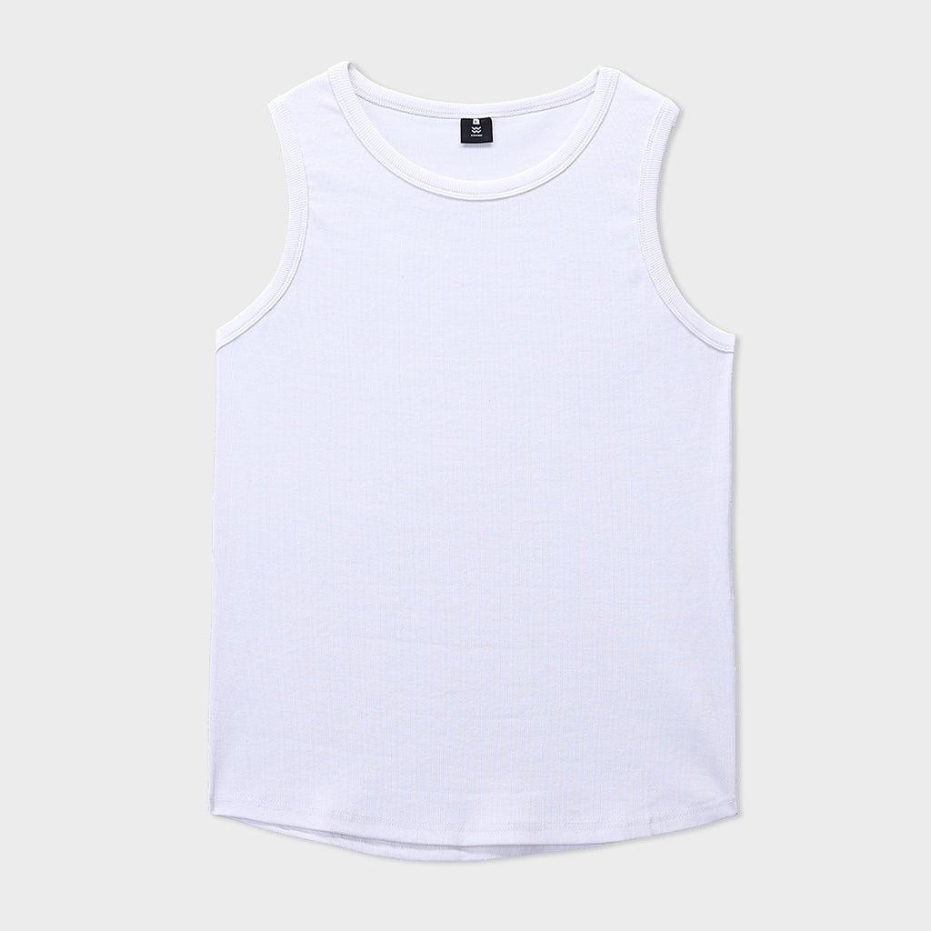 White Regular Tank Top