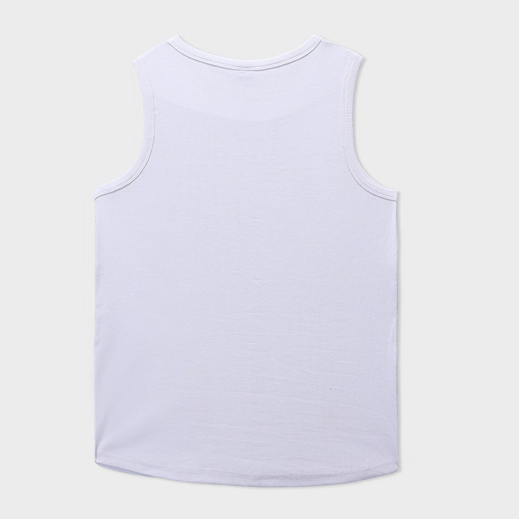 White Regular Tank Top